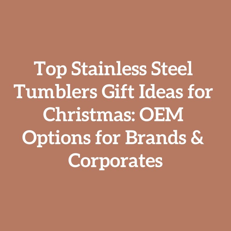 Top Stainless Steel Tumblers Gift Ideas for Christmas: OEM Options for Brands & Corporates