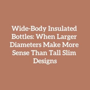 Wide-Body Insulated Bottles: When Larger Diameters Make More Sense Than Tall Slim Designs